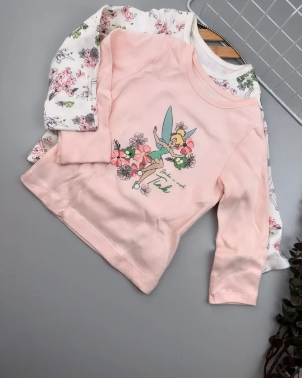 Baby Girl Tinker Bell Pajama Set - Image 3