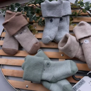 4 Pack Cotton Rich Striped Baby Socks.