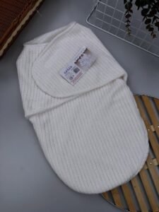 White Chenille Unisex Swaddle Wrap