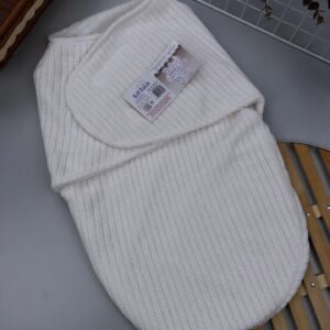 White Chenille Unisex Swaddle Wrap