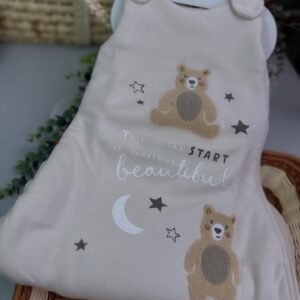 Natural Animal Print Cotton Sleep Bag 3.5 Tog