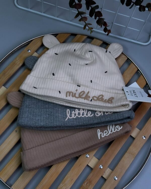 Beanie Jersey Baby Hats 3 Pack