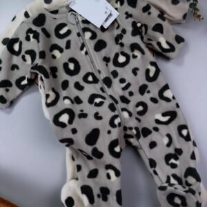 Neutral Animal Baby Microfleece Zip Sleepsuits – 2 Pack