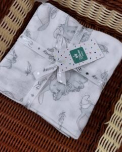 Disney 3 Pack Baby Cream Dumbo Muslin Cloths