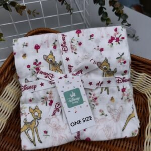 Disney 3 Pack Baby Pink Muslin Cloths