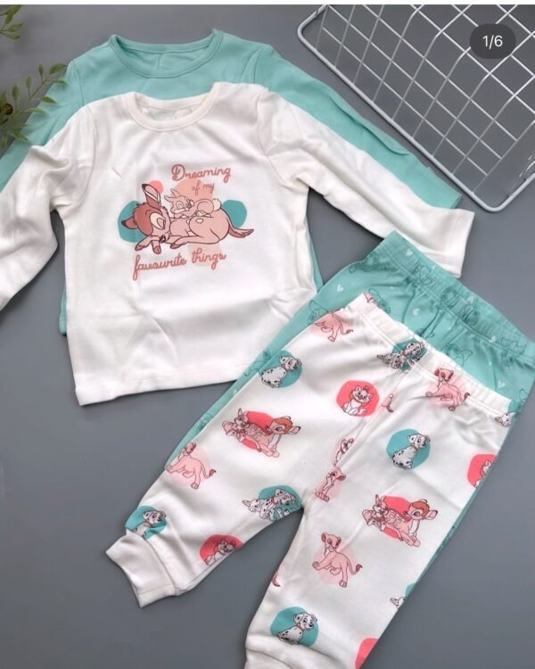 Disney Bambi Character Print Pajamas 2 Pack