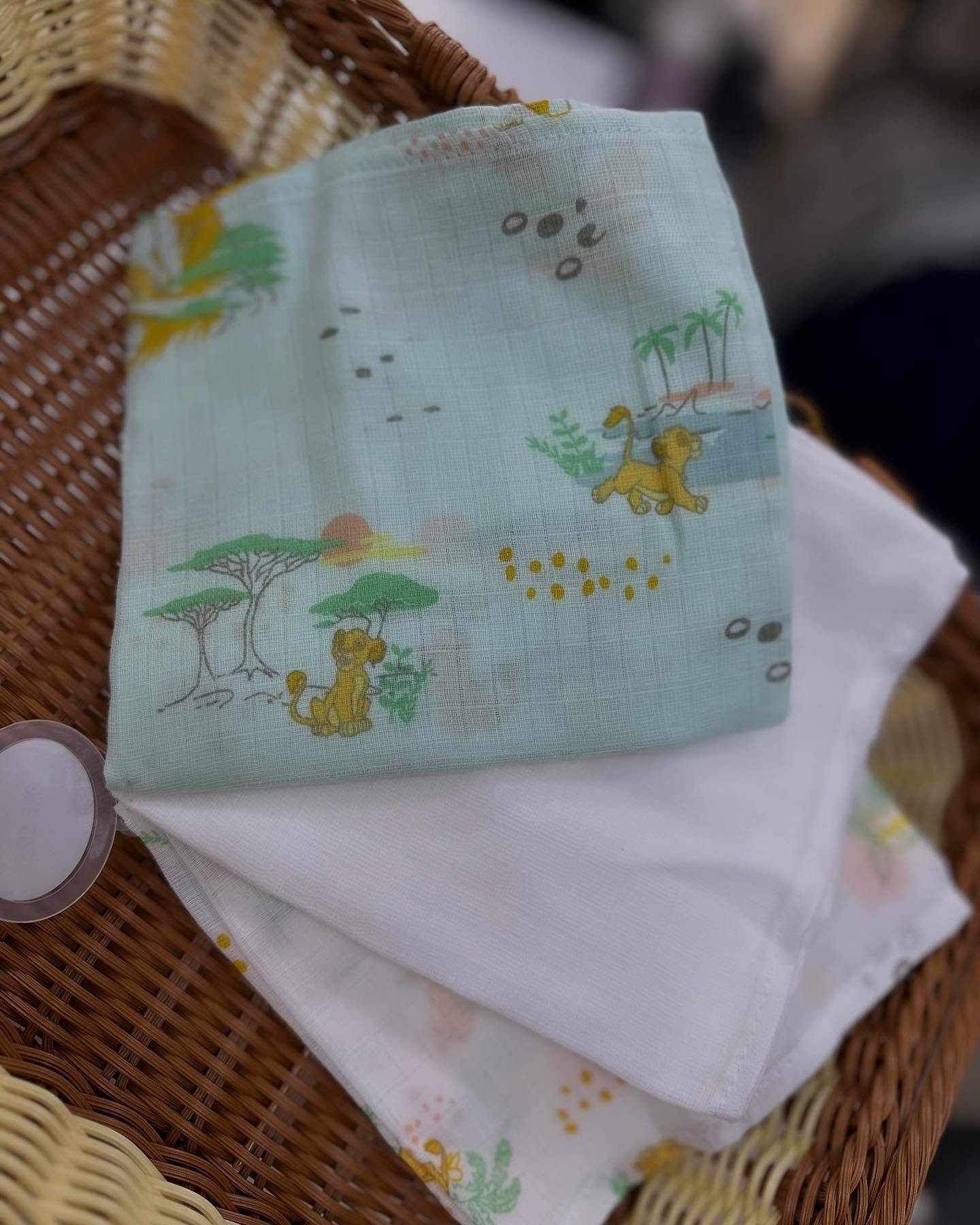 Adorable Muslin Squares for Everyday Baby Comfort – Little Pudsey Club 3 Pack - Image 2