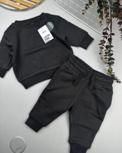 Grey Charcoal Baby Sweatshirt & Joggers Set | Everyday Outfit Kenya