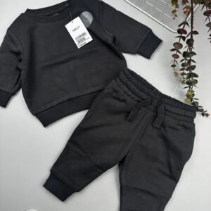 Grey Charcoal Baby Sweatshirt & Joggers Set | Everyday Outfit Kenya