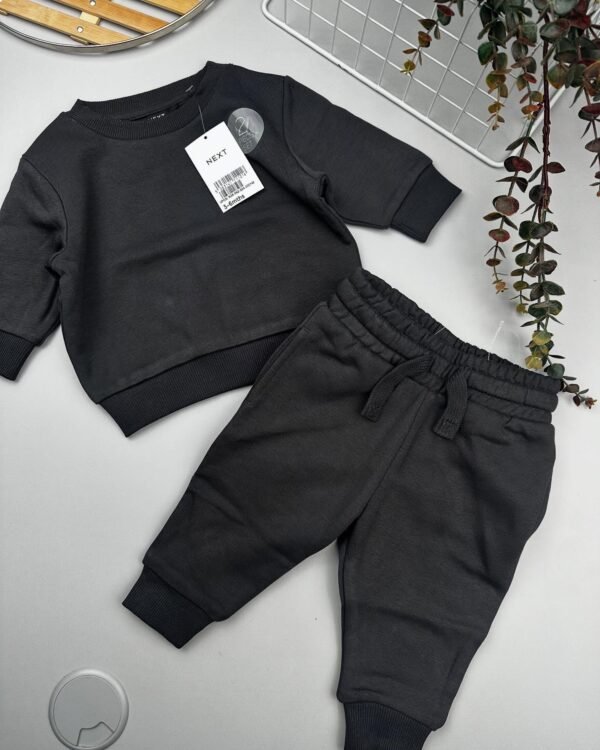 Grey Charcoal Baby Sweatshirt & Joggers Set | Everyday Outfit Kenya