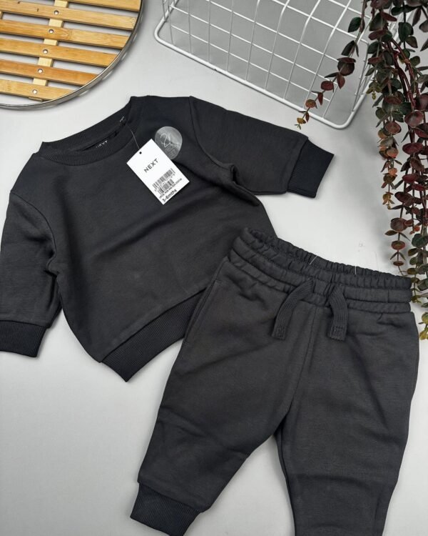 Grey Charcoal Baby Sweatshirt & Joggers Set | Everyday Outfit Kenya - Image 3