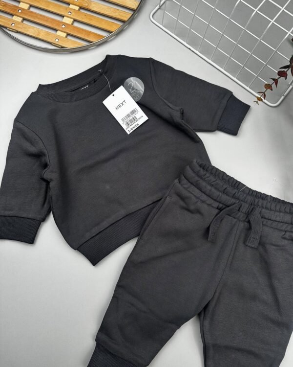 Grey Charcoal Baby Sweatshirt & Joggers Set | Everyday Outfit Kenya - Image 2
