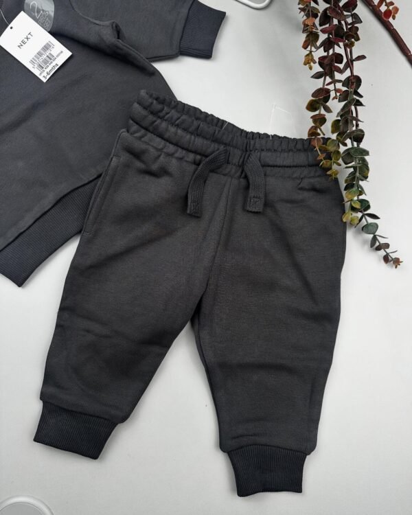 Grey Charcoal Baby Sweatshirt & Joggers Set | Everyday Outfit Kenya - Image 4