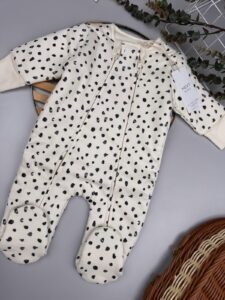 Mono Spot 2.5 TOG Wadded Baby Sleepsuit