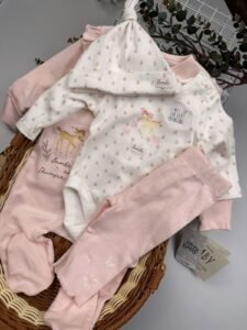 George Disney  4 Pc Pink Receiving Set